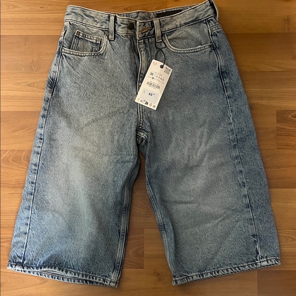 Zara Pants - Zara Women's Blue Jean Shorts